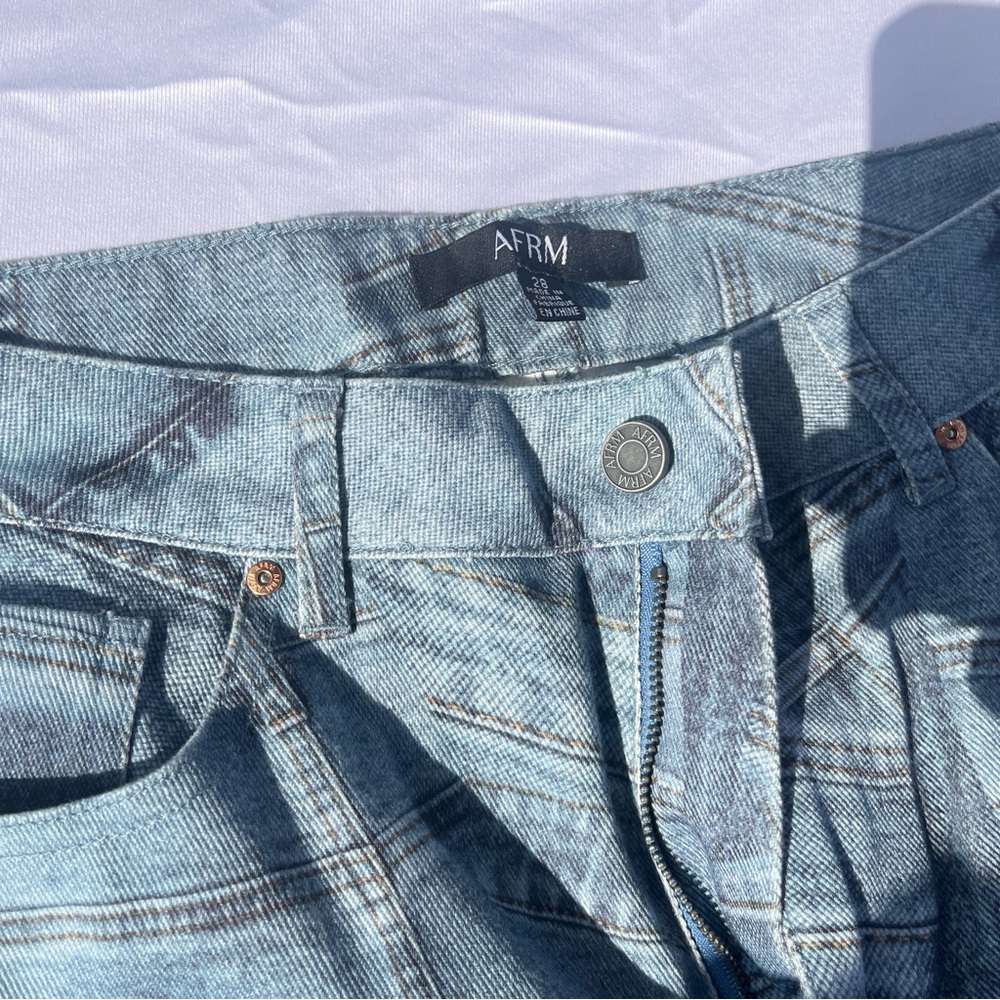 AFRM Light Blue Women's Straight Leg Jeans